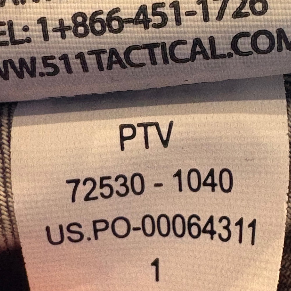 5.11 Tactical Shirt Mens 2XL‎ Brown Gunner Plaid Snap Front Utility Workwear - Picture 5 of 8
